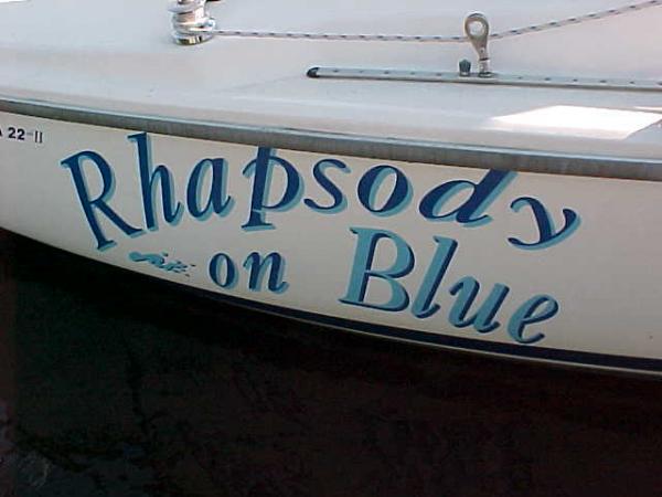 Rhapsody on Blue.  Named by the first owner, a musician.