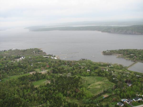 Rothesay Yatch Club May 26 2008 looking south to Long Island Kennebecasis River