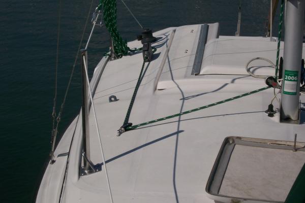 running main halyard aft