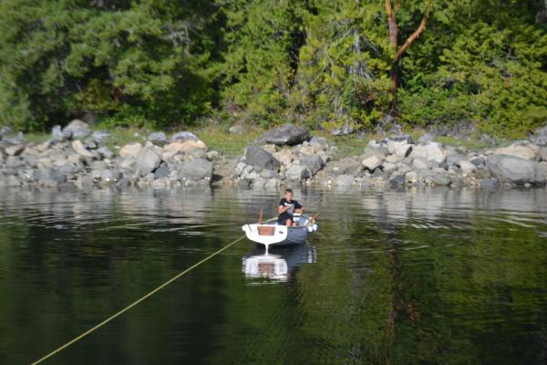 Running the stern line ashore... again