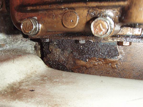 Rust on oil pan