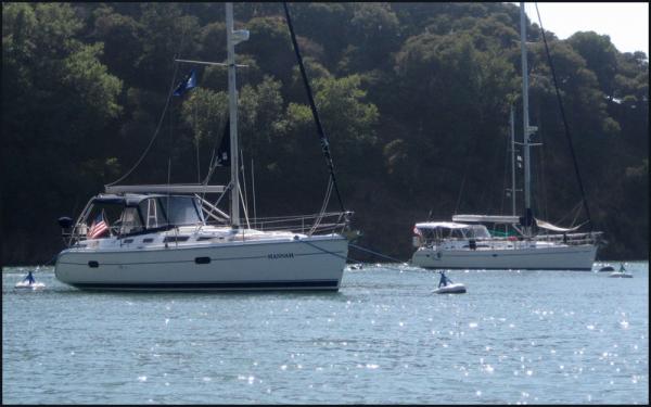 S/V HANNAH and Catalina 45 moored at Angel Island State Park, San Francisco, CA