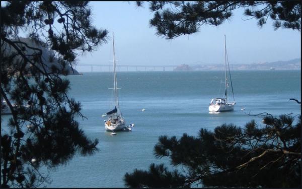 S/V HANNAH moored at Angel Island State Park, San Francisco, CA