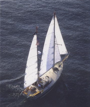 S/V Resolution Aerial photo - Atlantic coast