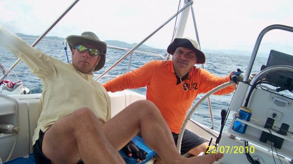 sailing arround Tortola, BVI