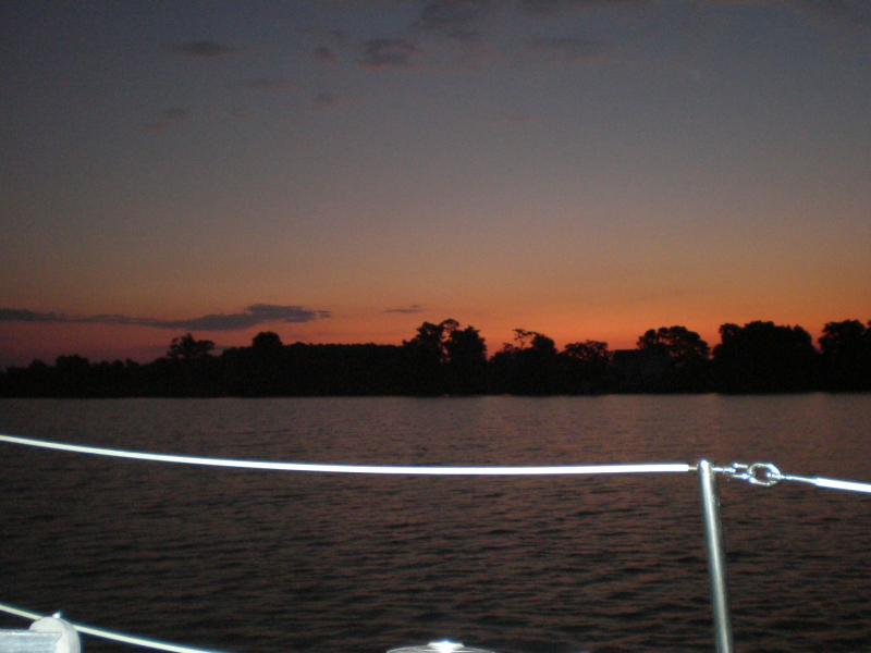 Sailing at Dusk-toward Worton Creek