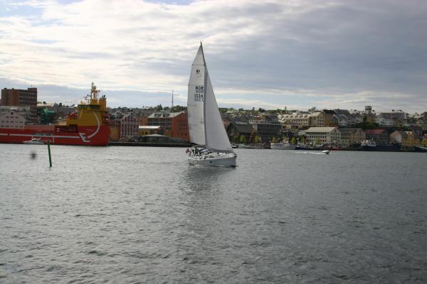 Sailing in Kristansund harbour