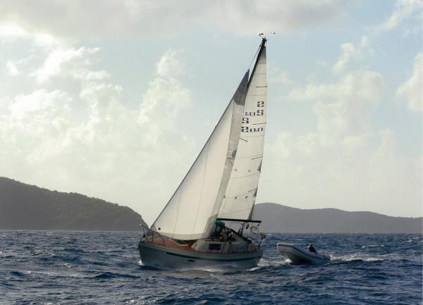 Sailing in Tortolla BVI