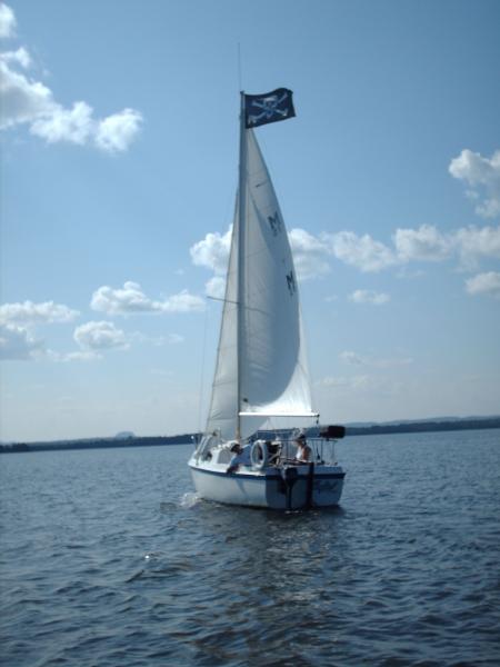 Sailing on Lake Opasatica