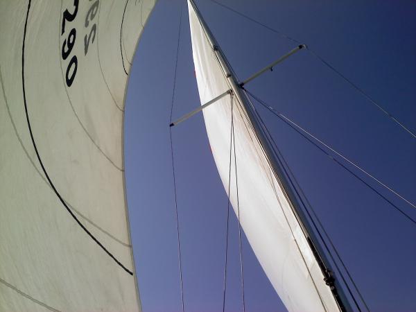 Sails in the wind.