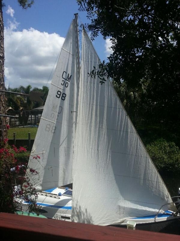 sails up and washed