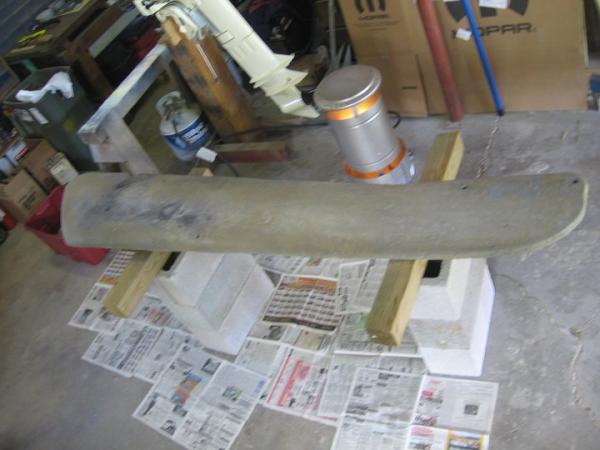 sandblasted bare keel