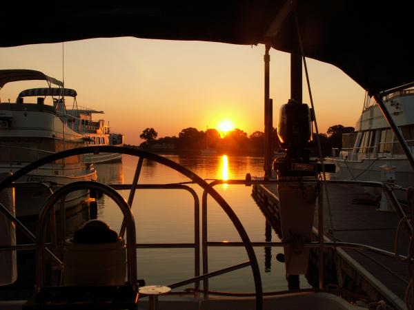 Sarah's Creek Sunset, York River Yacht Haven, Gloucester Point, VA.