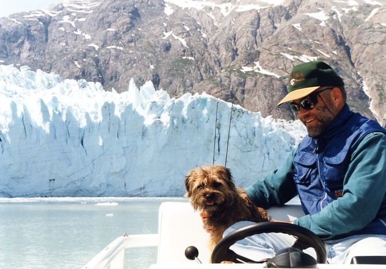 Scrappy &amp; Richard at Margerie Glacier