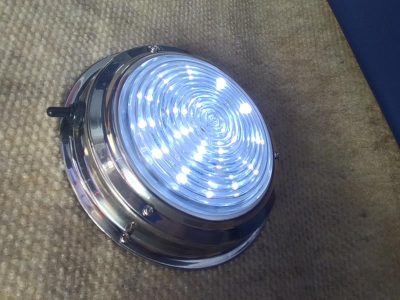 SeaSence LED cabin light showing white