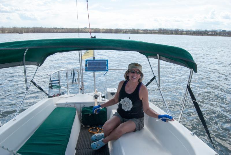 Second day sailing, on Cherry Creek Resevoir