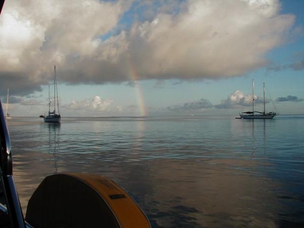 Setting anchor in the rain