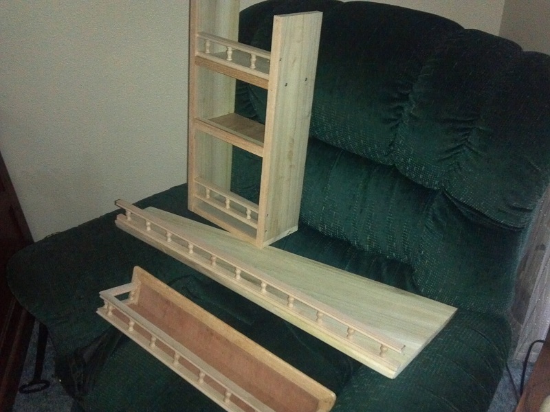 shelving for head area...