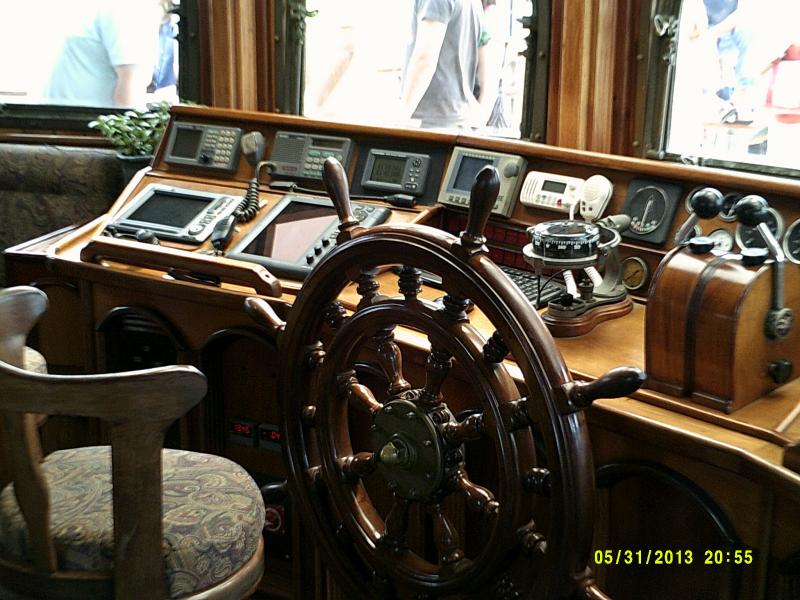 Ships bridge, &quot; the Peacemaker &quot;  Cleveland Oh. Tall ships festival.