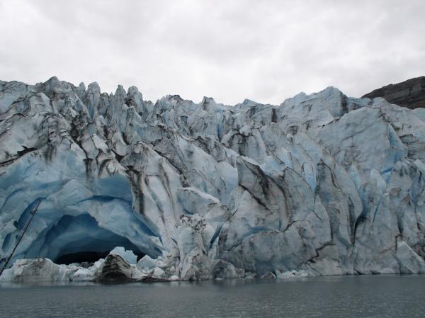 Shoup Glacier exit cave