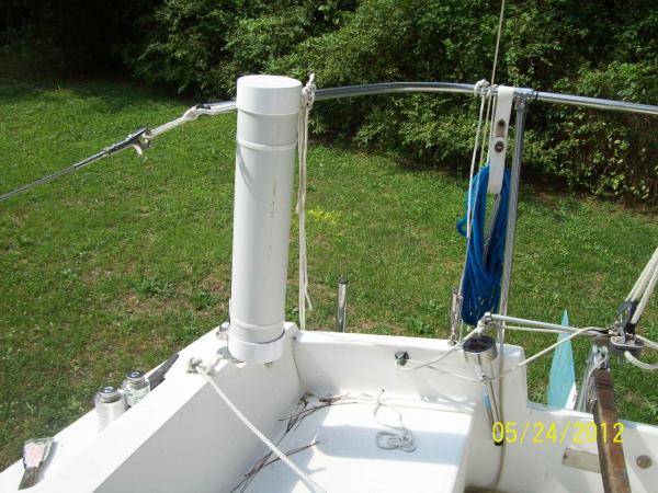 Starboard propane storage tube