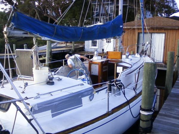 starboard side aft cabin before repairs