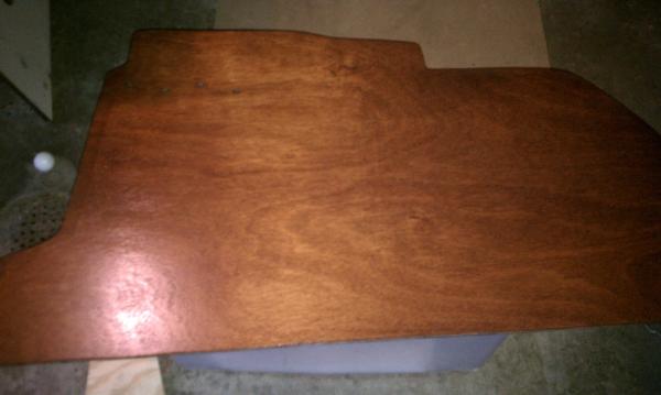 Starboard side in the garage.