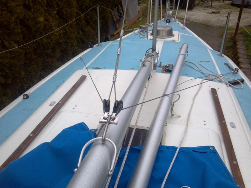 stepping rigging attached
