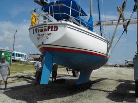 Stern View during Haul out in Biloxi, MS