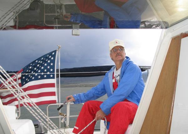 Steve at the Helm.  Chatfield State Park, CO