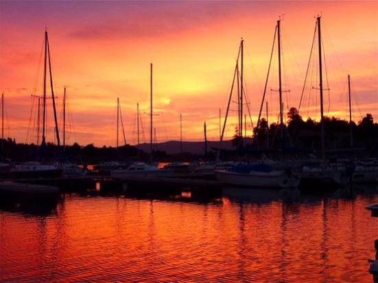 Sunrise at our NMSC marina