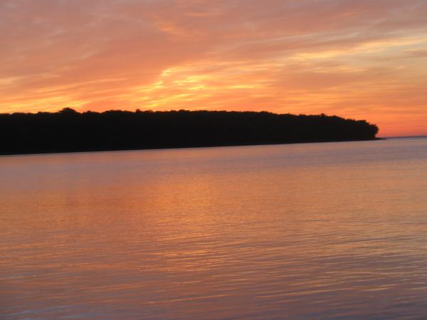 Sunrise in Julian Bay, Apostle Islands, Lake Superior