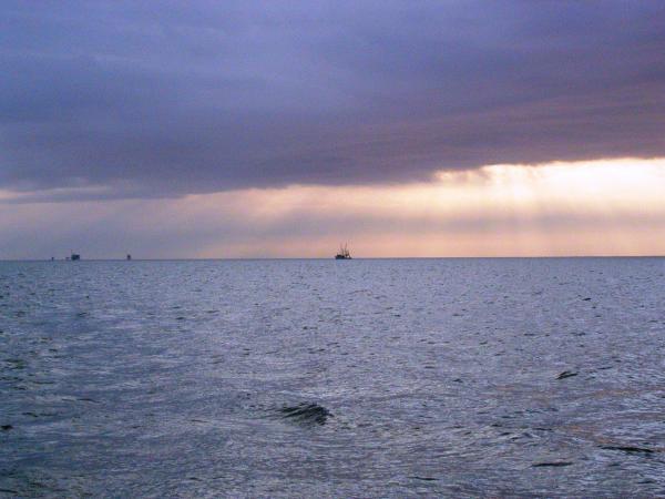 Sunset, Edith Hammock, bottom of Mobile Bay