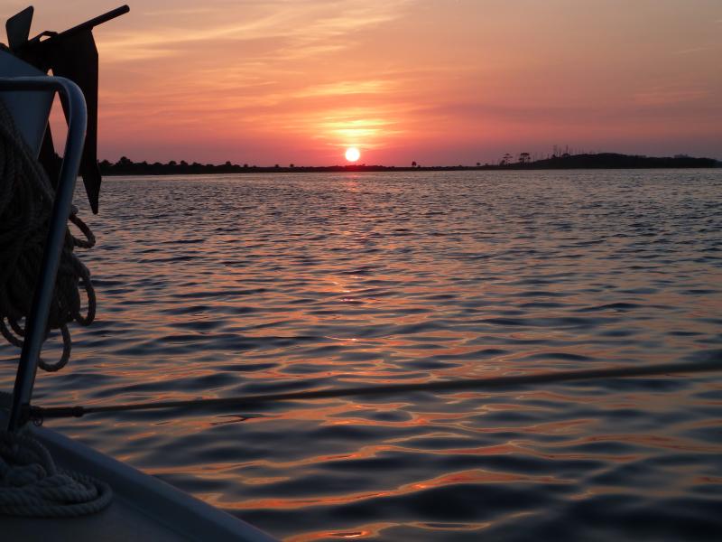 Sunset off Shell Island, Panama City Beach Florida