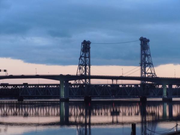 Sunset on rte 1 Bath Maine