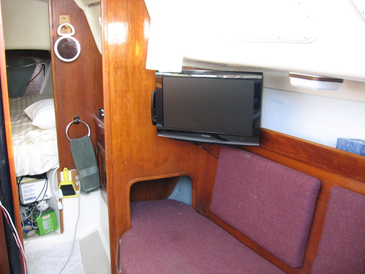 sv booty call cabin starboard side