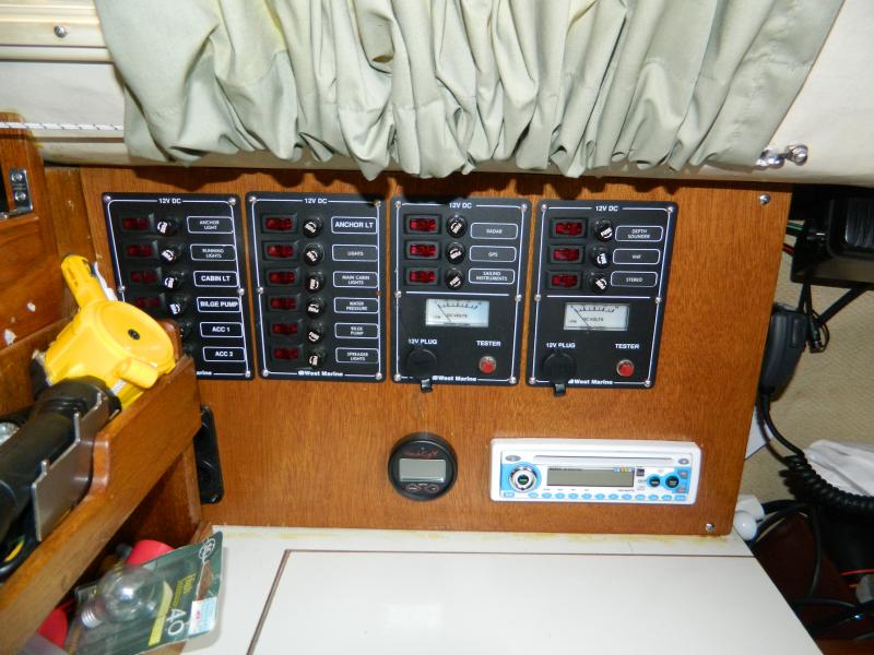 switch panel at chart table