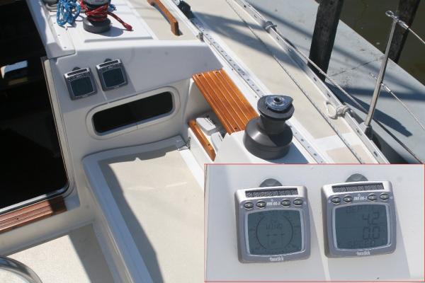 TackTick Instruments Mounted On Bulkhead.