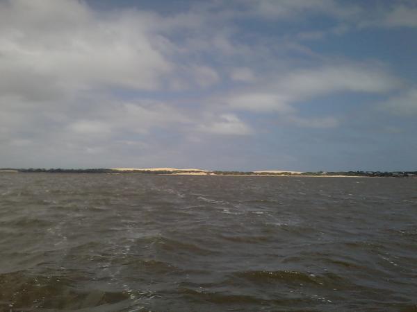 The sound side of Jockey's Ridge where Orville and Wilbur Wright made their first flights with their famed aircraft.