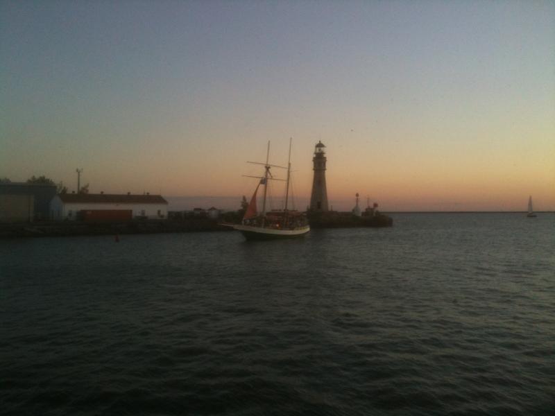 The Spirit of Buffalo coming into harbor