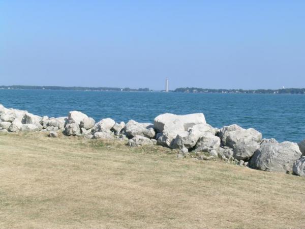 The view of PIB &amp; Perry monument from RIC, approx. 2 miles away.