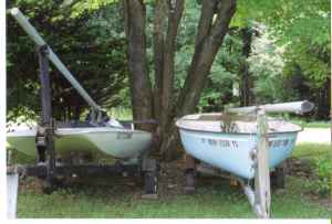 These are two boats that I was going two buy until I found out that my weight was to heavy to handle eather one!  The guy was and is selling them