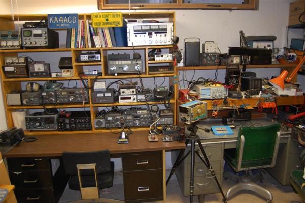 This is my basement shack at home that also has a storm shelter I built in it . Solar powered with back up Generator.