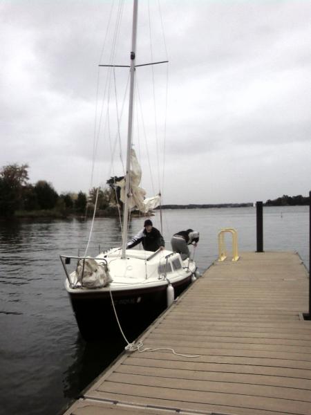 This was about the 3rd outing on Lake Norman, NC after Thanksgiving 09. It was a brisk day and the boat performed great even with 7 of us aboard!