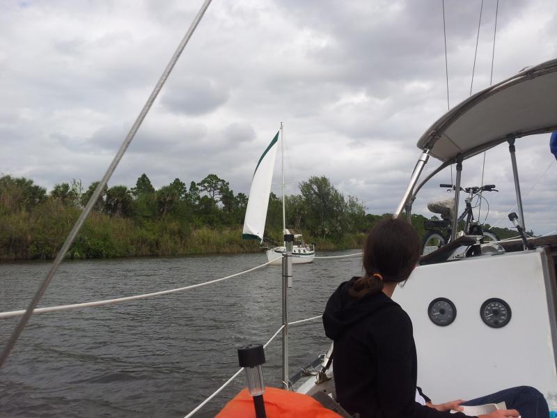 Through final lock and back in canal