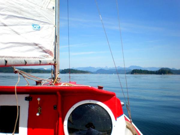 Time O'Day afloat heading N towards Read Island.