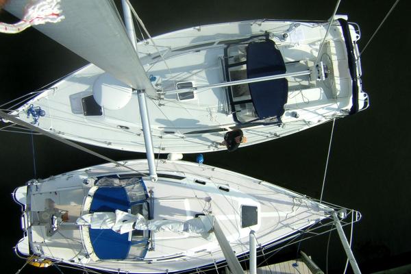Top of the Mast..Windex repair,  Catalina 34 MKII, Tall Rigged, 52 Ft. Tied to the Hallie-Luna C30MKIII