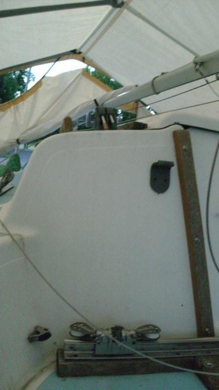 Traveler and control line block. | Sailboat Owners Forums