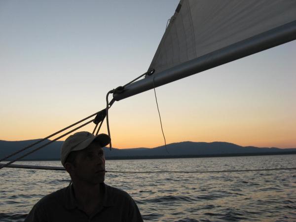 under sail for the first time