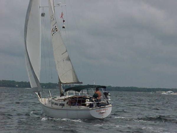 Under Sail in Choppy Saint Andrews Bay